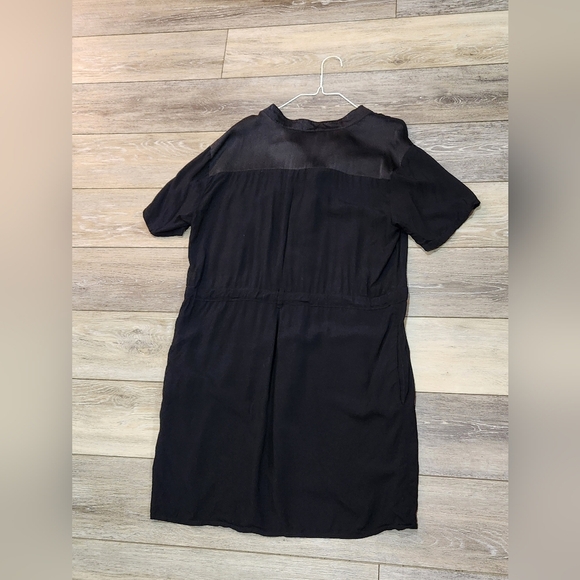 Numph Black Short Beach Coverup Sleeve Dress Size 40 Or Size 10 - Picture 4 of 14